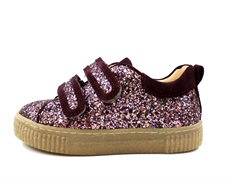 Angulus bordeaux glitter sandals